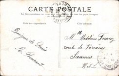 VINTAGE POSTCARD Paris Arc de Triomphe with Tileries