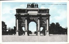CPA Paris Arc de Triomphe aux Tuileries