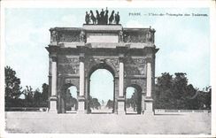 CPA Paris Arc de Triomphe aux Tuileries