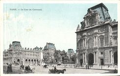 CPA Paris La Cour du Carrousel