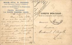 CPA Fantaisie Millet Glaneuses Publicite Paul Mignon La Ferte Fresnel Orne Coordonnerie