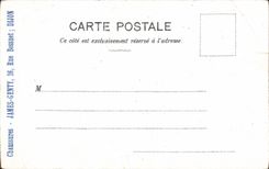 CPA Fantaisie Femme Publicite Chaussures James Genty Rue Bossuet Dijon 