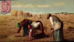 VINTAGE POSTCARD Fantasy Glaneuses Millet