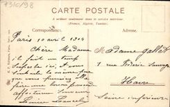 VINTAGE POSTCARD Fantasy Glaneuses Millet