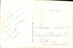 Soldado melenudo Militaria Marianne de la fantasía de la POSTAL de la VENDIMIA