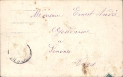 VINTAGE POSTCARD Fantasy Happy Woman Heart Year