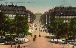 CPA Paris Avenue De L'Opera
