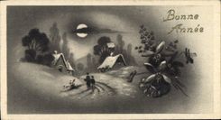 CPA Fantaisie Bonne annee