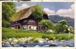 CPA Fantaisie Maison au bord de l'eau