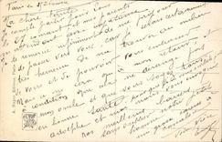 VINTAGE POSTCARD Fantaisie Living room 1913 has Rigolot Rising sun in the fog