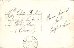 VINTAGE POSTCARD Fantasie Happy New Year Flowers