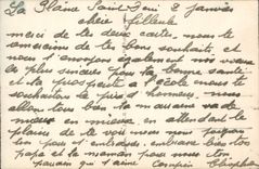 VINTAGE POSTCARD Fantasie Flowers Happy New Year