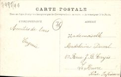 CPA La Jetee un jour de tempete Phare Seine Maritime