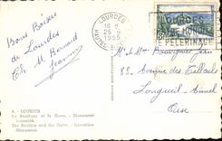 VINTAGE POSTCARD Heavy the Basilica and Gave Monument