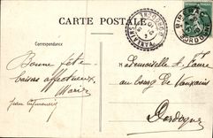 CPA Cotes De L'ocean Rentree par gros temps Bateaux Cachet Vainxains