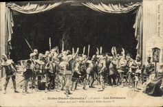 CPA Notre Dame Guesclin 1ere partie Les dormeurs Militaria