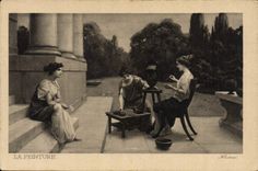 VINTAGE POSTCARD Alsina Painting