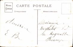 CPA Fantaisie Femme Enfant Chat