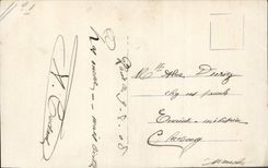 VINTAGE POSTCARD Fantasy Woman a soft presentiment