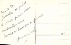 CPA Fantaisie Fleurs Bonne Annee