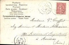 VINTAGE POSTCARD Fantasy Happy New Year 1905 Clover