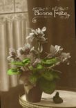 CPA Fantaisie Fleurs Bonne Fete