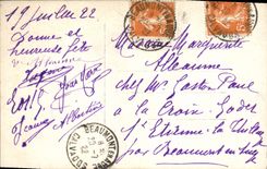 CPA Fantaisie Fleurs Bonne Fete