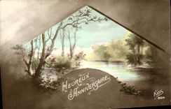 CPA Fantaisie Heureux Anniversaire