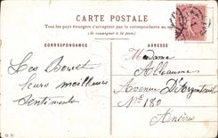 CPA Fantaisie Fleurs Bonne Fete