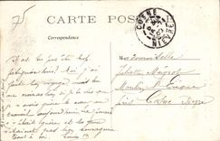 VINTAGE POSTCARD Paris the Sacring Heart seen of the street of the Bar Children