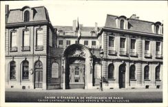 VINTAGE POSTCARD Savings bank Of Precaution Of Paris central Case Street Cock Heron Street of Louvre