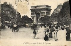 CPA Paris Avenue du Bois de Boulogne