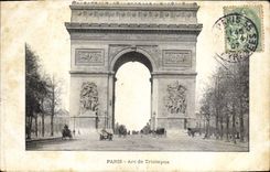 CPA Paris Arc de Triomphe