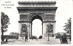 CPA Paris L'Arc de Triomphe