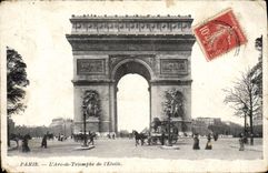 CPA Paris L'Arc de Triomphe