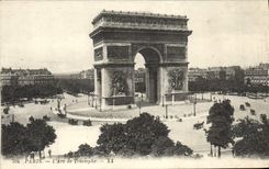 CPA Paris L'Arc de Triomphe
