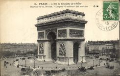 CPA Paris L'Arc de Triomphe de I'Etoile