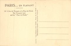 CPA Paris L'Arc de Triomphe de I'Etoile