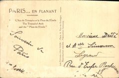 CPA Paris En Flanant L'Arc de Triomphe et la Place de l'Etoile