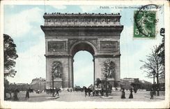 CPA Paris L'Arc de Triomphe 