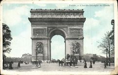 CPA Paris L'Arc de Triomphe 