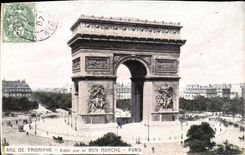 CPA Paris L'Arc de Triomphe Edite par le Bon Marche 