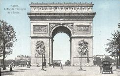 CPA Paris L'Arc de Triomphe de l'Etoile