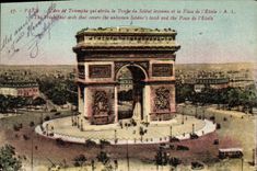 CPA Paris L'Arc de Triomphe