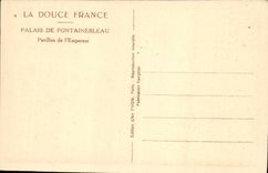 VINTAGE POSTCARD Soft France Palate of Fontainebleau House of the emperor
