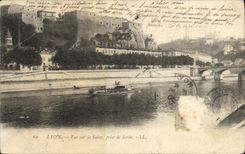 POSTAL Lyon de la VENDIMIA vista en Saibe tomado de canario