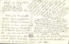 VINTAGE POSTCARD Battle of Patay life of Jeanne of arc Militaria