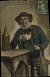 CPA Nos Vieux En Bretagne A Votre Sante Folklore