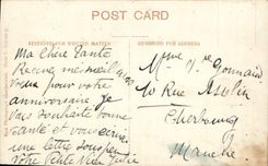 VINTAGE POSTCARD Birthday Greeting With My Love Woman