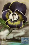 CPA Fleurs Marin Bateau de guerre